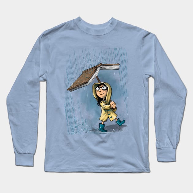 Rainy story days Long Sleeve T-Shirt by Moi Escudero